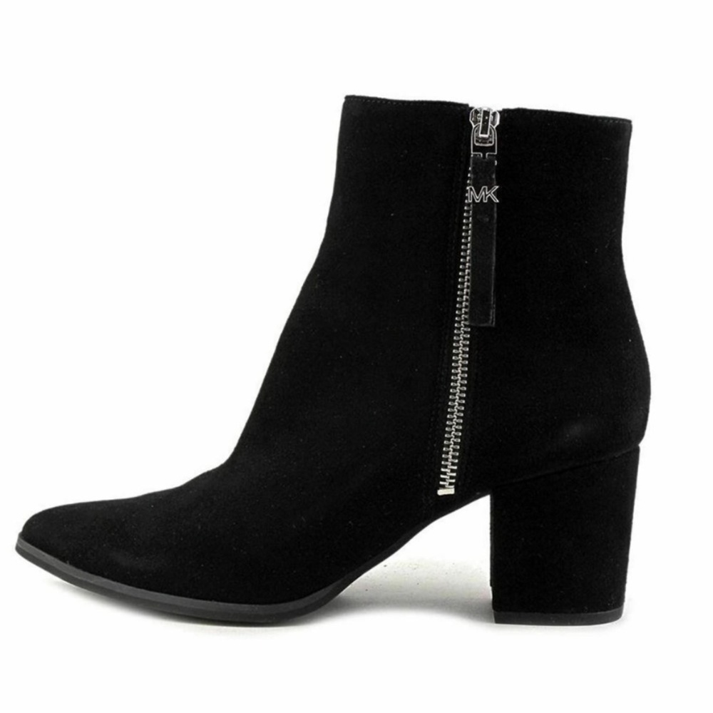 Michael Kors Dawson Suede Boot Black Ankle Bootie